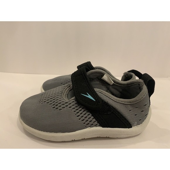Speedo Kids Water Shoes Toddler Unisex Hybrid Small 5/6 Gray - Picture 2 of 8